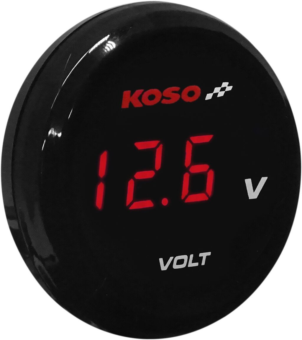 Koso North America Volt Meter Rerd Volt Meter Red