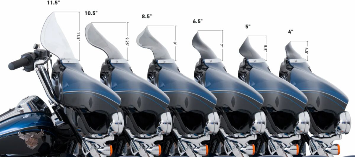 Klock Werks Windshield Flare Tall 10.5