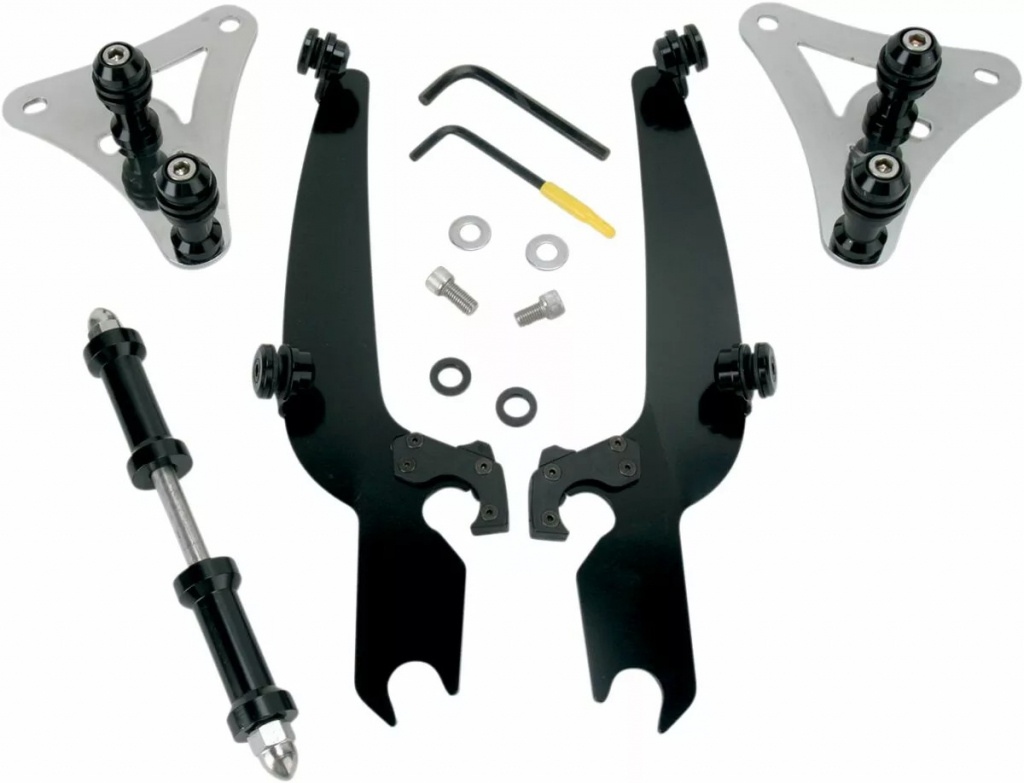Memphis Shades Hd Mounting Kit Trigger-Lock Sportshield-Windshield Bla