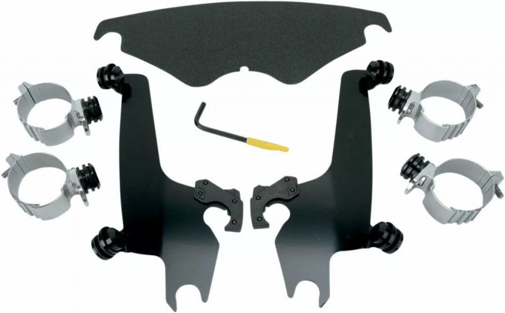 Memphis Shades Hd Mounting Kit Trigger-Lock Sportshield-Windshield Bla