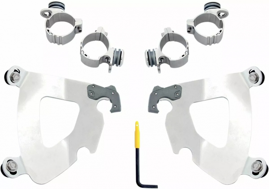 Memphis Shades Hd Mounting Kit Trigger-Lock Gauntlet Fairing Polished