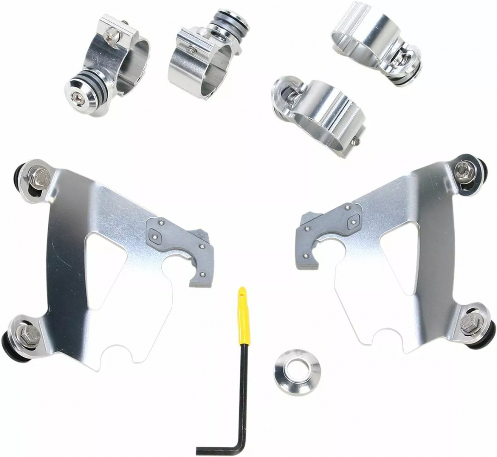 Memphis Shades Hd Mounting Kit Trigger-Lock Bullet-Fairing Polished Mn