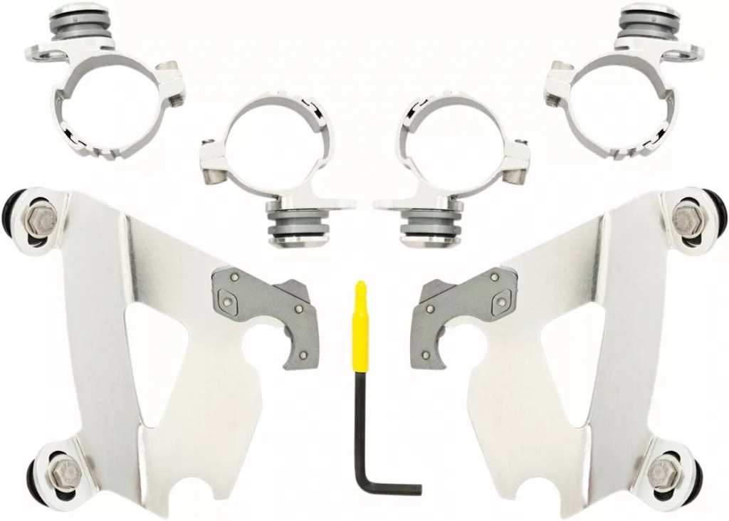 Memphis Shades Hd Mounting Kit Trigger-Lock Bullet-Fairing Polished Mn