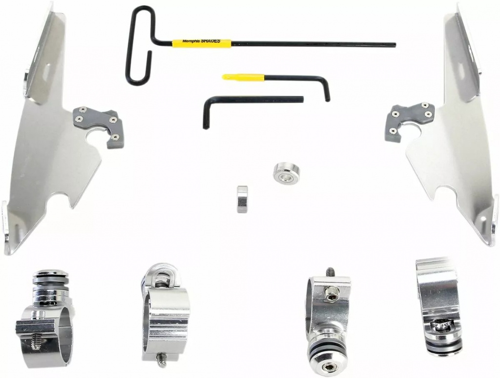Memphis Shades Hd Mounting Kit Trigger-Lock Batwing-Fairing Polished M