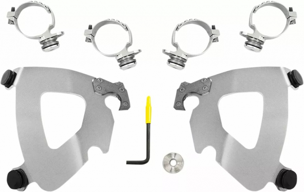 Memphis Shades Hd Mounting Kit Trigger-Lock Gauntlet Fairing Polished