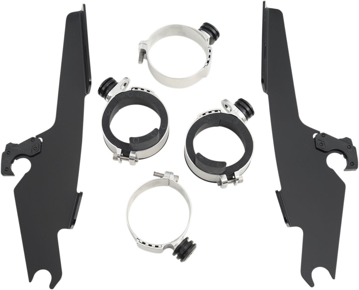Memphis Shades Metric Mounting Kit Trigger-Lock Batwing-Fairing Black