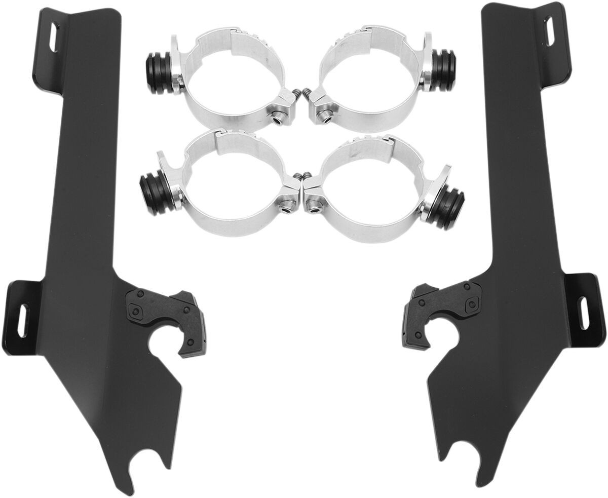 Memphis Shades Metric Mounting Kit Trigger-Lock Batwing-Fairing Black