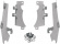 Mounting Kit Trigger-Lock Batwing-Fairing Polished Mnt Kit Bw V-Star 1