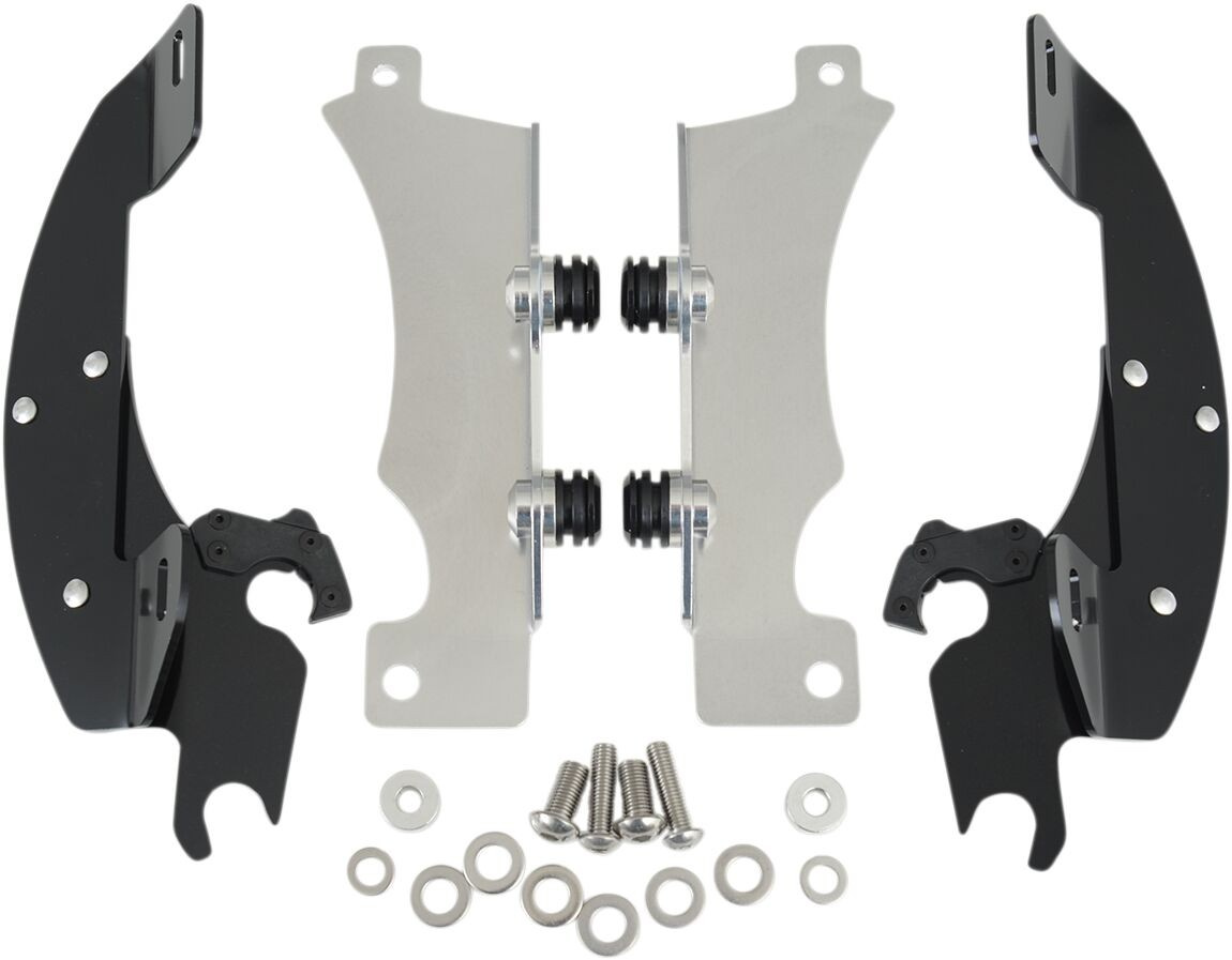 Memphis Shades Metric Mounting Kit Trigger-Lock Batwing-Fairing Black