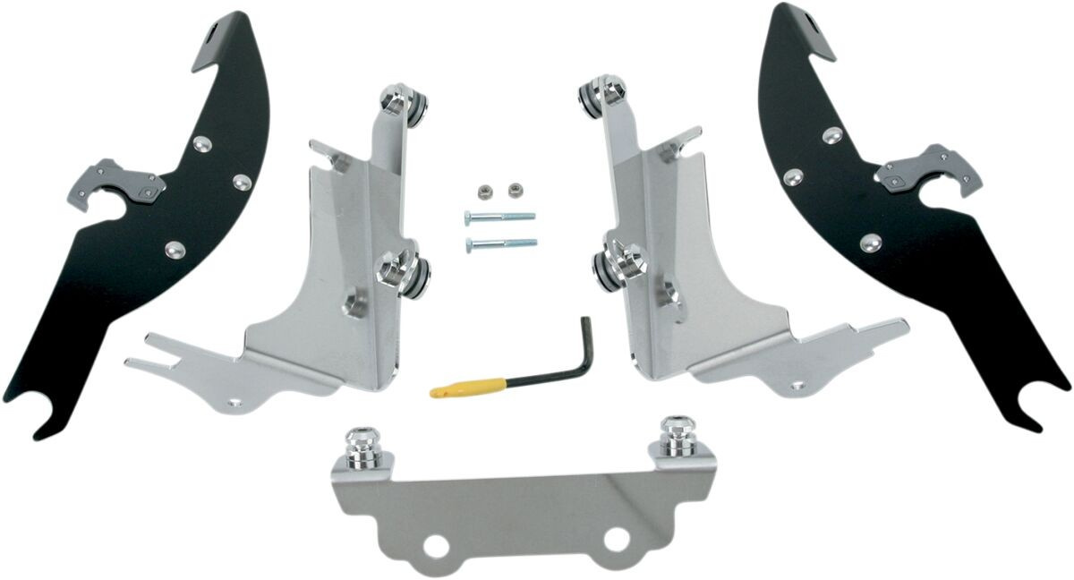 Memphis Shades Metric Mounting Kit Trigger-Lock Batwing-Fairing Black