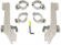Mounting Kit Trigger-Lock Batwing-Fairing Polished Mnt Kit Bw Kingpin