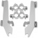 Mounting Kit Trigger-Lock Batwing-Fairing Polished Mnt Kit Bw Vegas Po