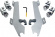 Mounting Kit Trigger-Lock Batwing-Fairing Polished Mnt Kit Bw State Sa