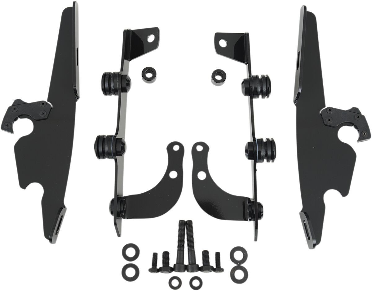 Memphis Shades Metric Mounting Kit Trigger-Lock Batwing-Fairing Black