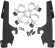 Mounting Kit Trigger-Lock Batwing-Fairing Black Mnt Kit Bw Vt750Dc Blk