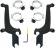 Mounting Kit Trigger-Lock Sportshield-Windshield Black Mnt Kit Ss Hond