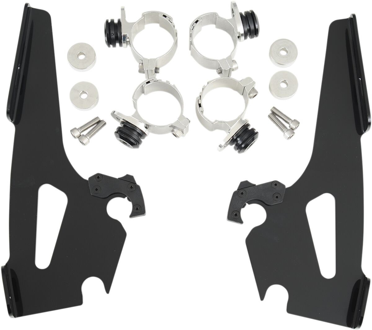 Memphis Shades Metric Mounting Kit Trigger-Lock Batwing-Fairing Black