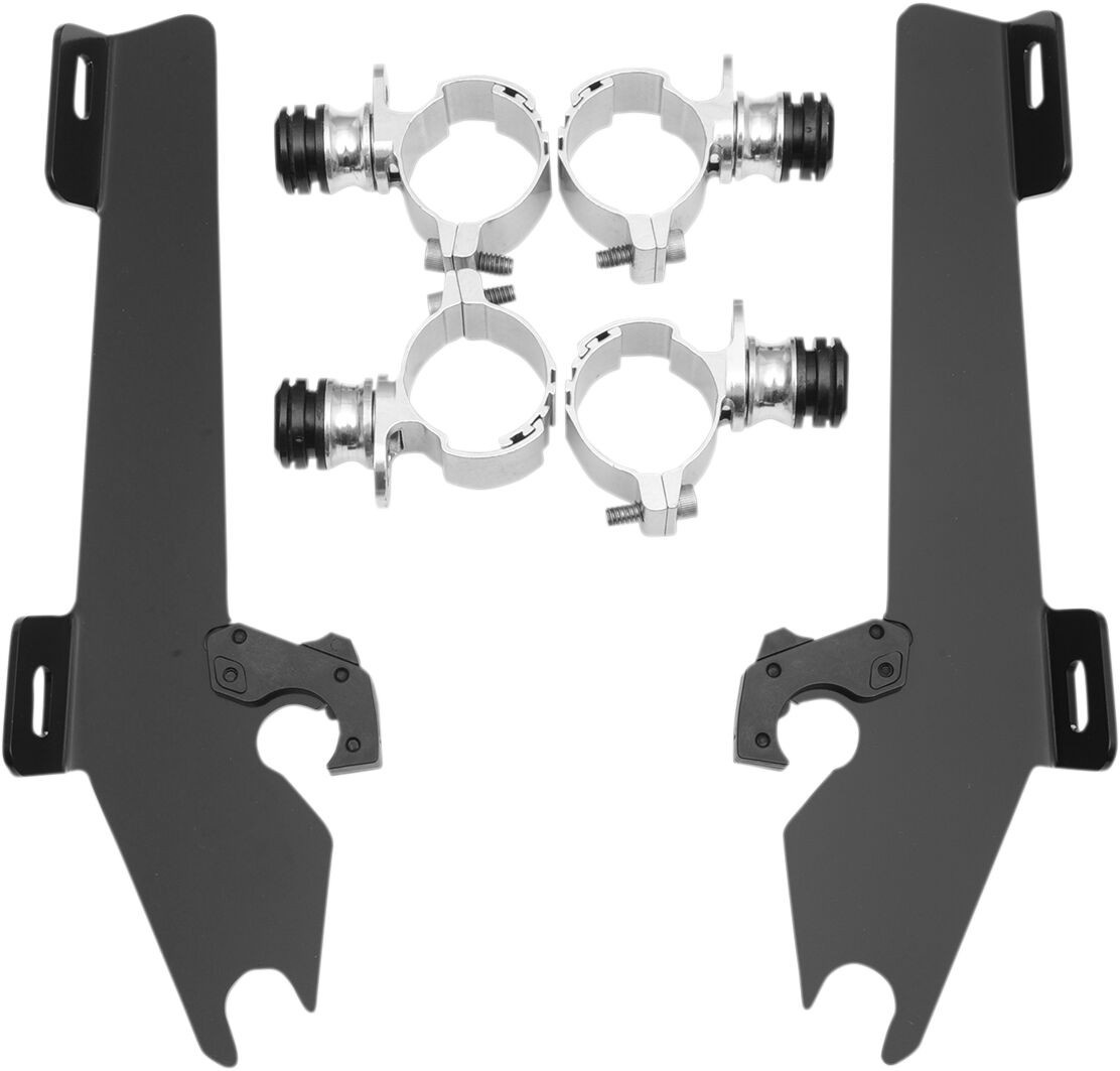Memphis Shades Metric Mounting Kit Trigger-Lock Batwing-Fairing Black