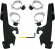 Mounting Kit Trigger-Lock Memphis Fats/Slim-Windshield Black Mnt Kit F