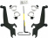Mounting Kit Trigger-Lock Sportshield-Windshield Black Mount Kit Ss Wi