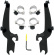 Mounting Kit Trigger-Lock Sportshield-Windshield Black Mnt Kit Ss Yam