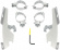 Mounting Kit Trigger-Lock Memphis Fats/Slim Polished Mnt Kit Fs Suz M5