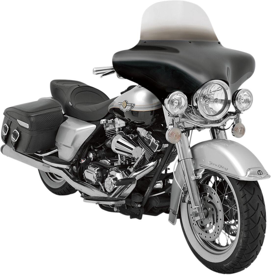 Memphis Shades Hd Fairing Replacement Batwing Black Fairing Batwing Hd