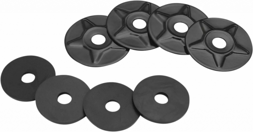 Show Chrome Starwasher 4 Pk Satn Blk Starwasher 4 Pk Satn Blk
