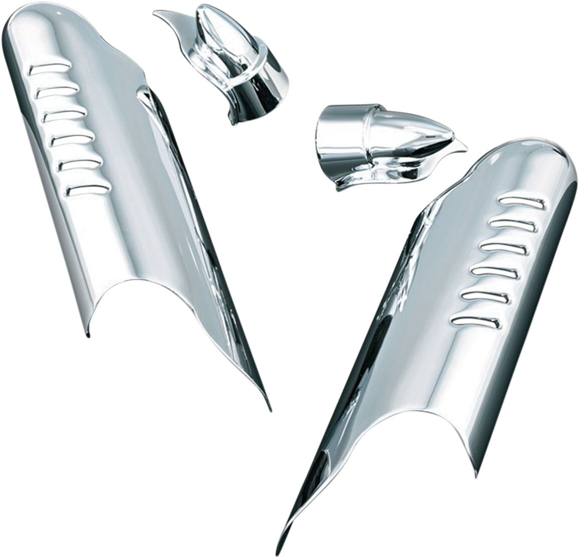 Kuryakyn Shield Lower Leg Chrome Shield Lwr Leg W/Fnd Cvr