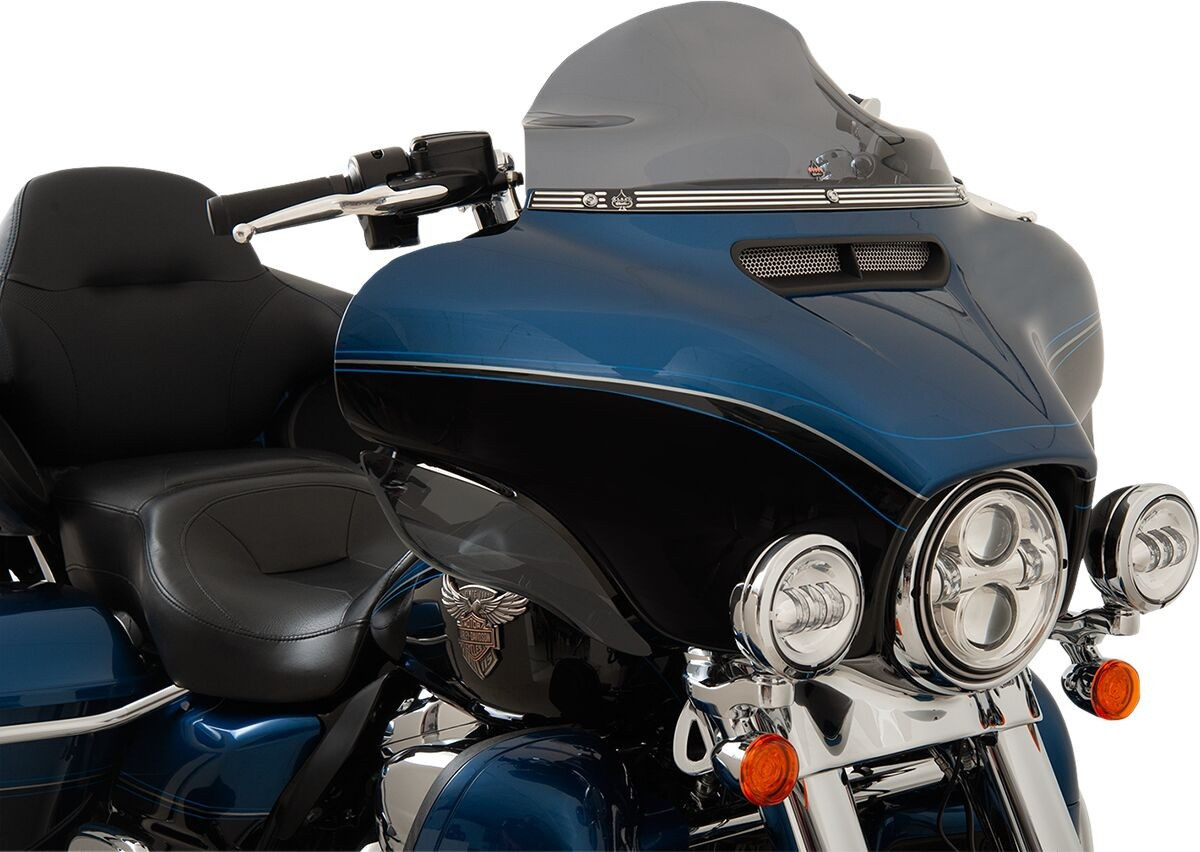 Klock Werks Trim Windshield Kerf Flh Black Contrast Flh - 2014+ - Wind