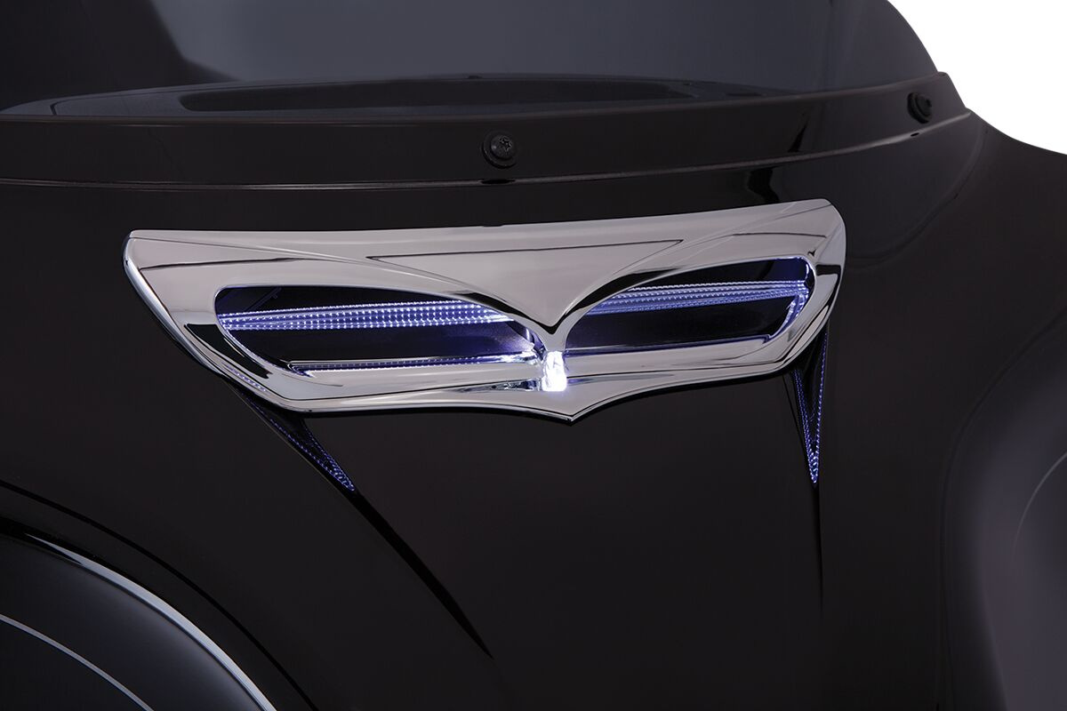 Ciro Fairing Intake Led Chrome Trim Fairing Chr W/Lt