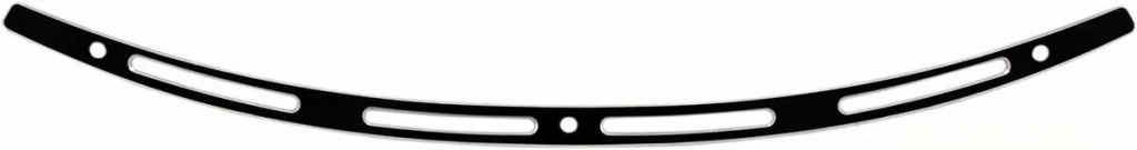 Memphis Shades Hd Windshield Trim Oem-Fairing Slots Black Flh Trim 14+