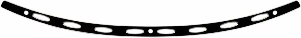 Memphis Shades Hd Windshield Trim Oem-Fairing Oval Black Flh Trim 14+