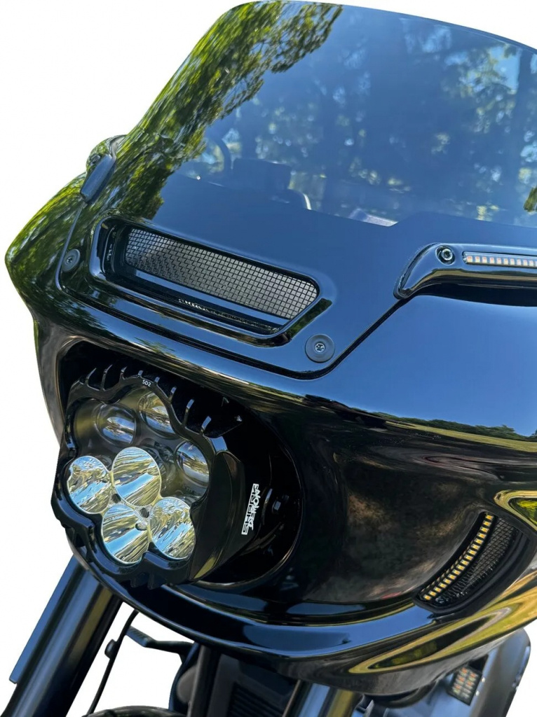 Custom Dynamics Insert Fairing Black Mesh Low Rider St Decorative Fair