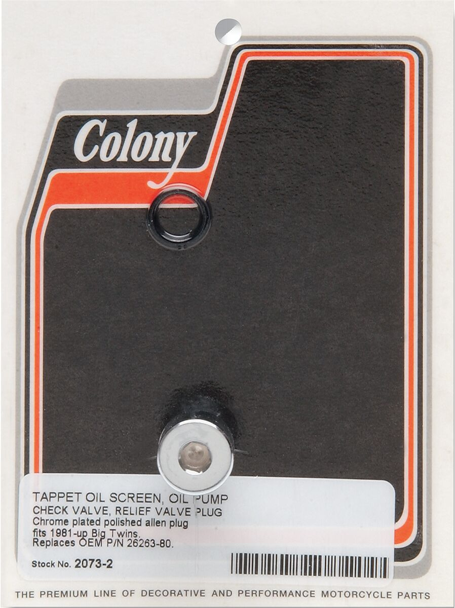 Colony Plug Oil Pump 81-99 Bt Plug Oil Pump 81-99 Bt