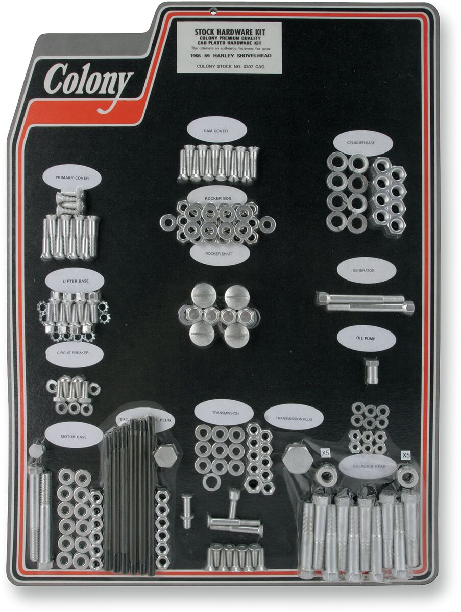 Colony Kit Hardware 66-69 Cad Kit Hardware 66-69 Cad