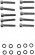 Drag Specialties Black Chrome Socket-Head Cam Cover Bolt Kit Knurled B Drag Specialties Black Chrome Socket-Head Cam Cover Bolt Kit Knurled B