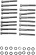 Drag Specialties Black Chrome Socket-Head Primary Cover Bolt Kit Knurl Drag Specialties Black Chrome Socket-Head Primary Cover Bolt Kit Knurl