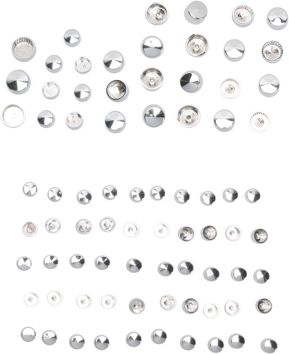 Drag Specialties Bolt Cover Kit Deluxe Chrome Covers Eng Bolt Tcam Chr