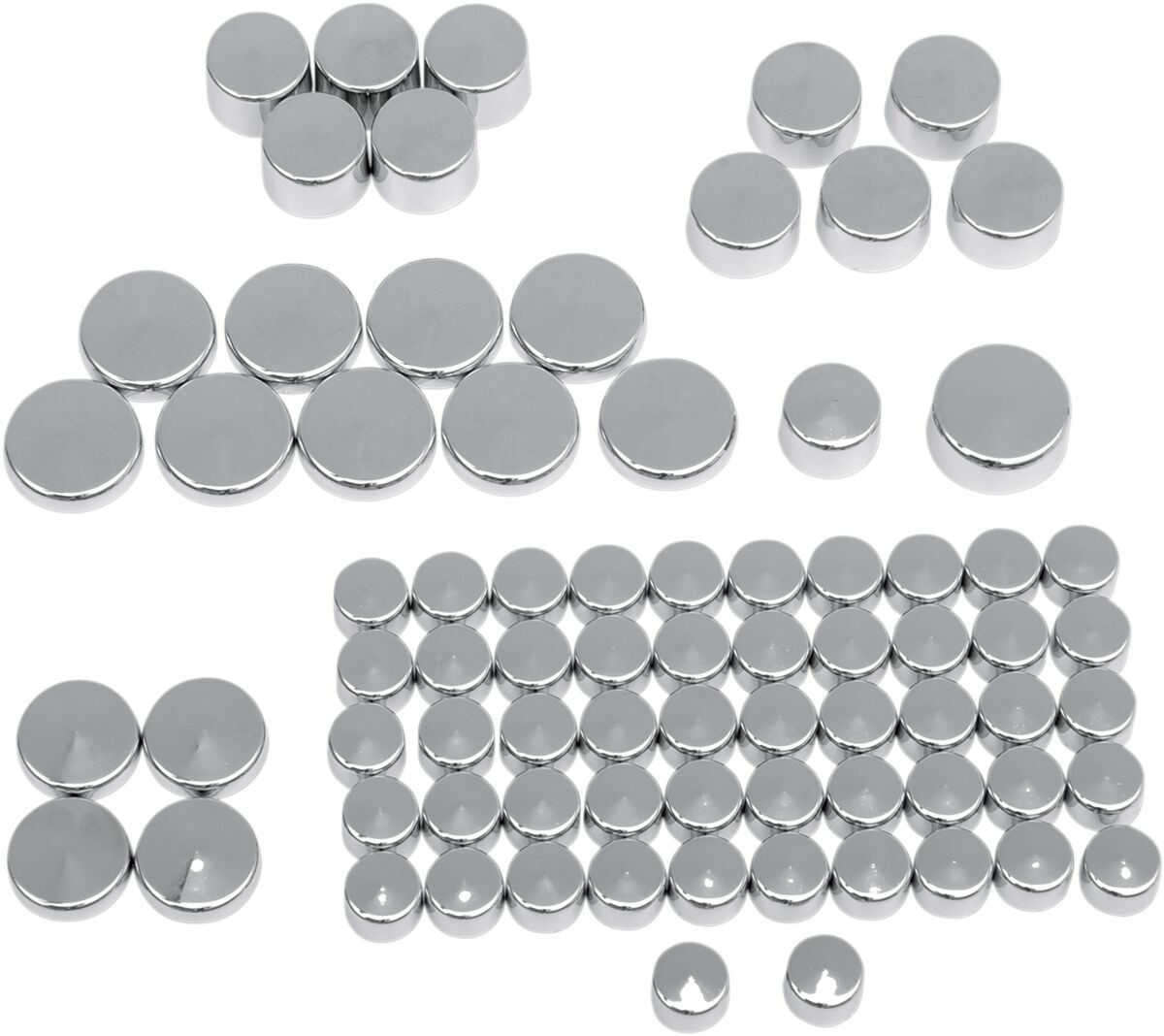 Drag Specialties Bolt Cover Kit Standard Chrome Covers Bolt 04-22Xl Ch