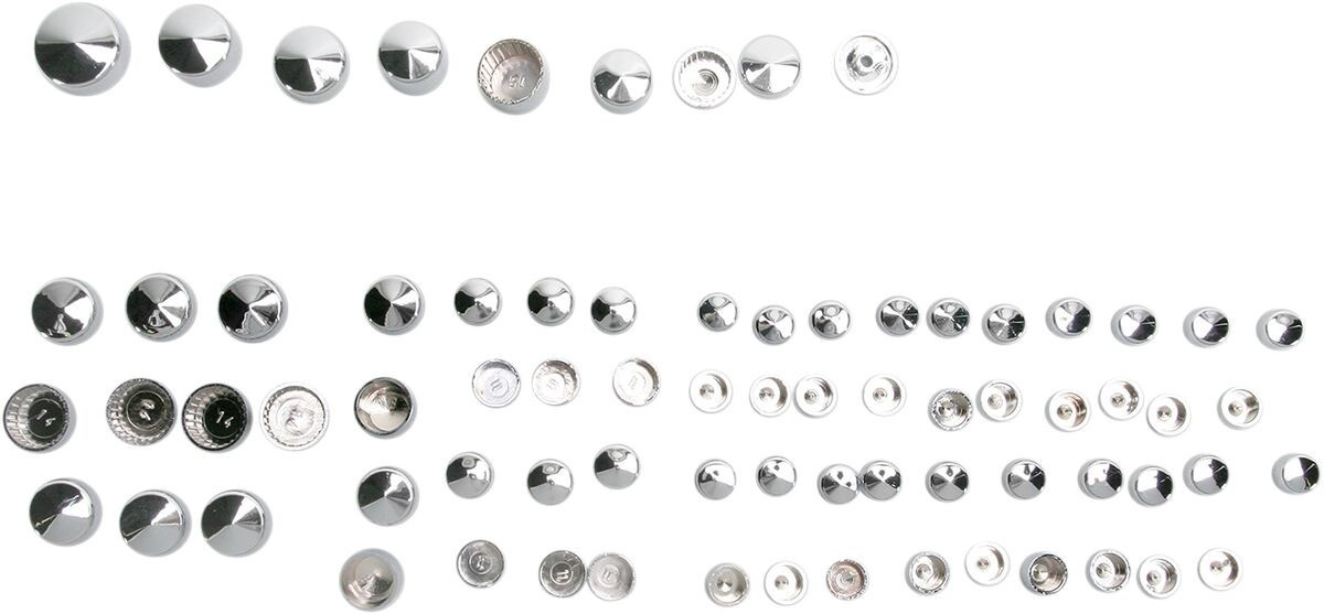 Drag Specialties Bolt Cover Kit Standard Chrome Covers Bolt 86-03Xl Ch