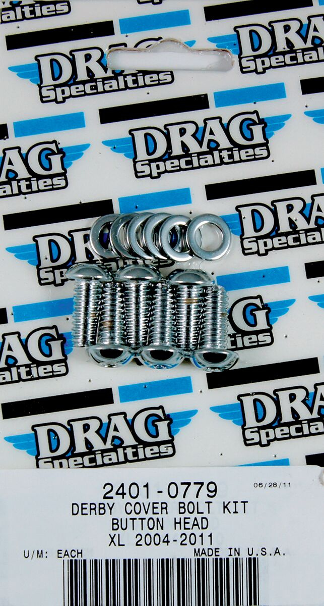 Drag Specialties Chrome Derby Cover Bolt Kit Torx Bolt Kt Drby Torx Xl