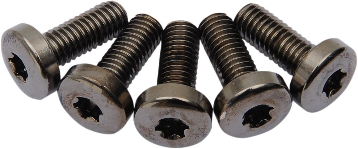 Drag Specialties Disc Brake Rear Hub Mounting Bolt Kit Black Kit Rotor