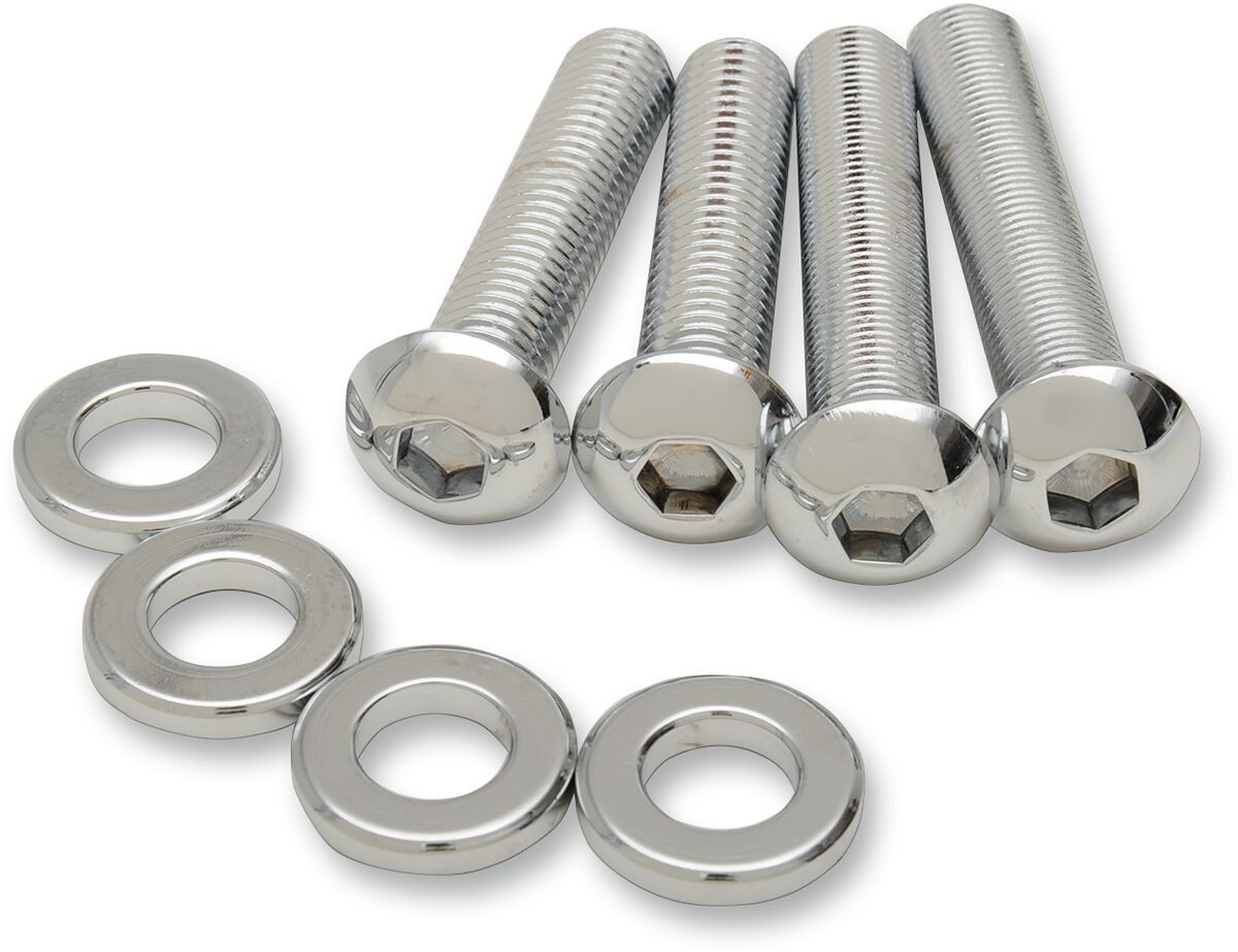 Drag Specialties Shock Rear Mount Kit Chrome Shock Mount Kit Chrome