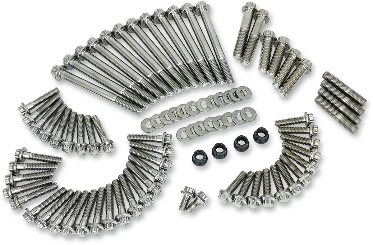 Feuling Parts Bolt Kit 12-Point External Engine Milwaukee 8 Bolt Kt Ex
