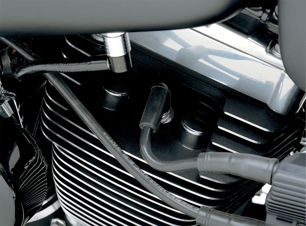 Drag Specialties Chrome Head Bolt Covers Head Bolt Covers