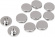 Drag Specialties Chrome Button-Style Socket-Head Allen Bolt Cover 1/4