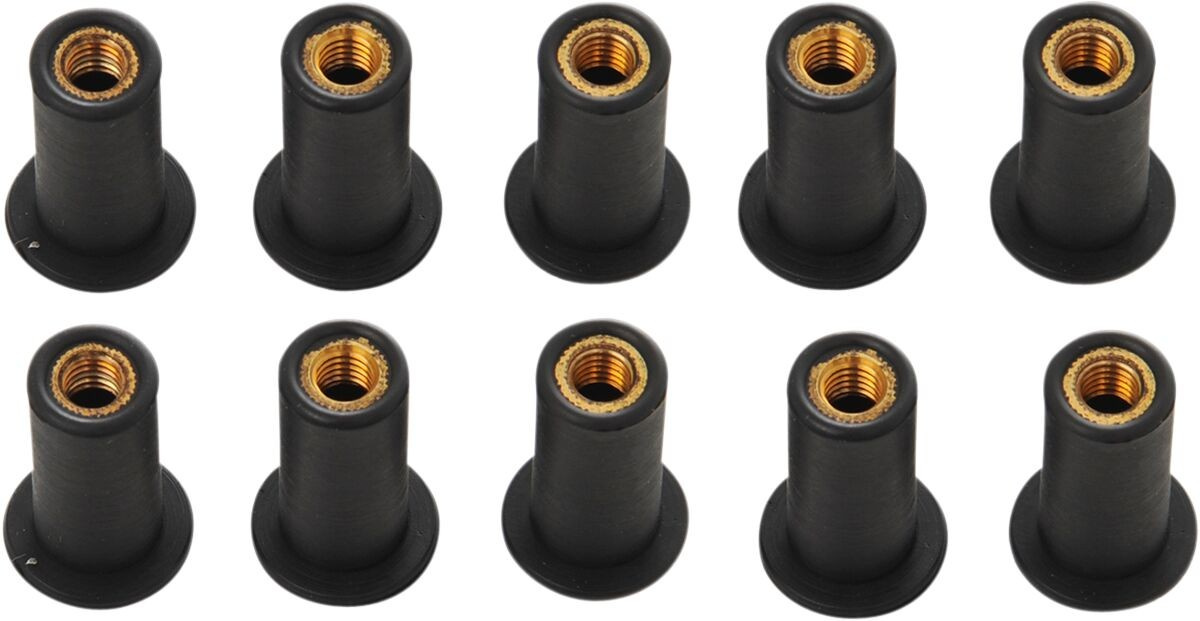 Drag Specialties Well Nuts 10-32 Nut Well (5027)10-32 10Pk