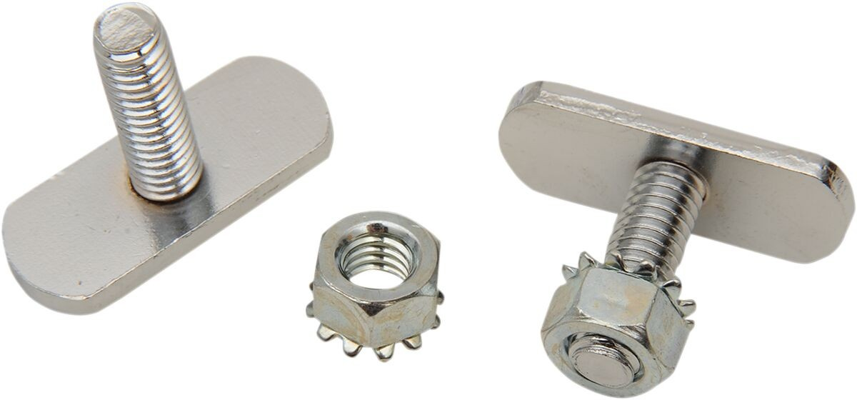 Drag Specialties Exhaust T-Bolt Silver Bolt T Pair