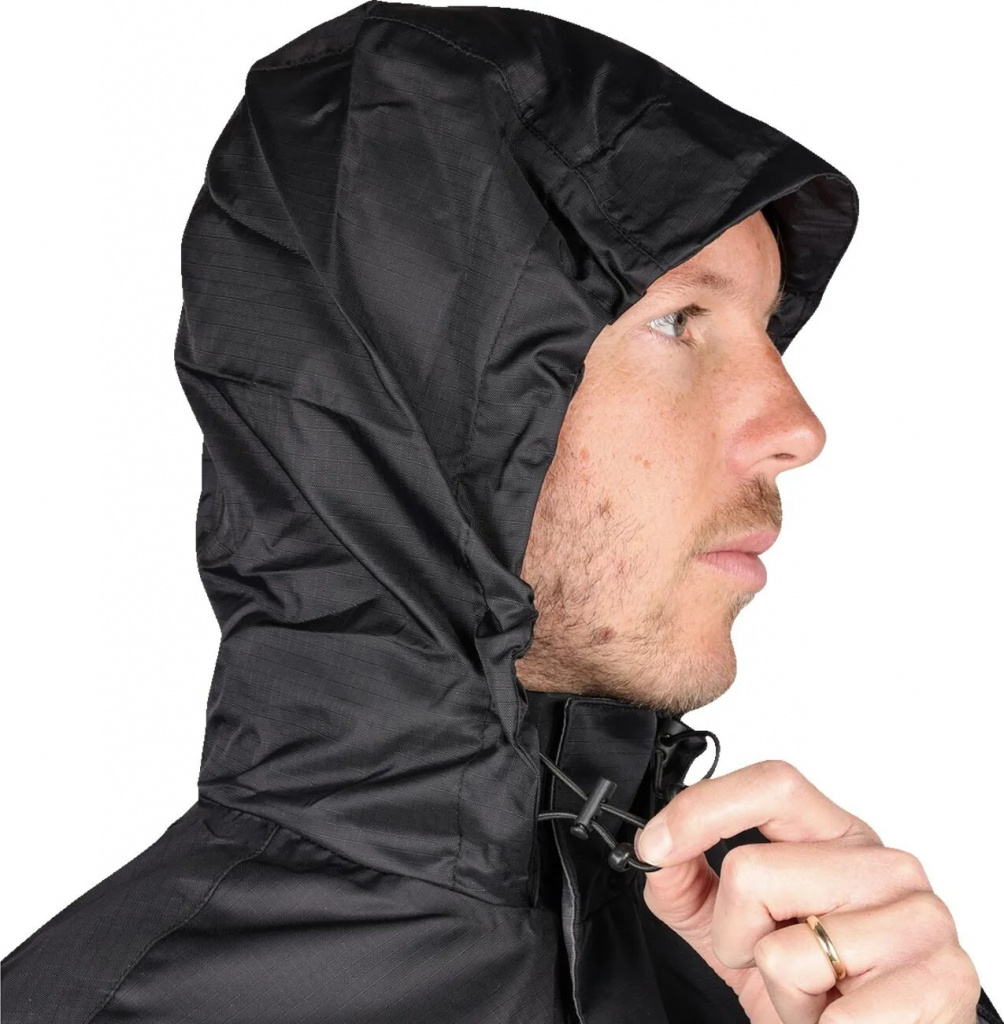 Thrashin Supply Co. Mission Waterproof Rain Jacket Black/Grey